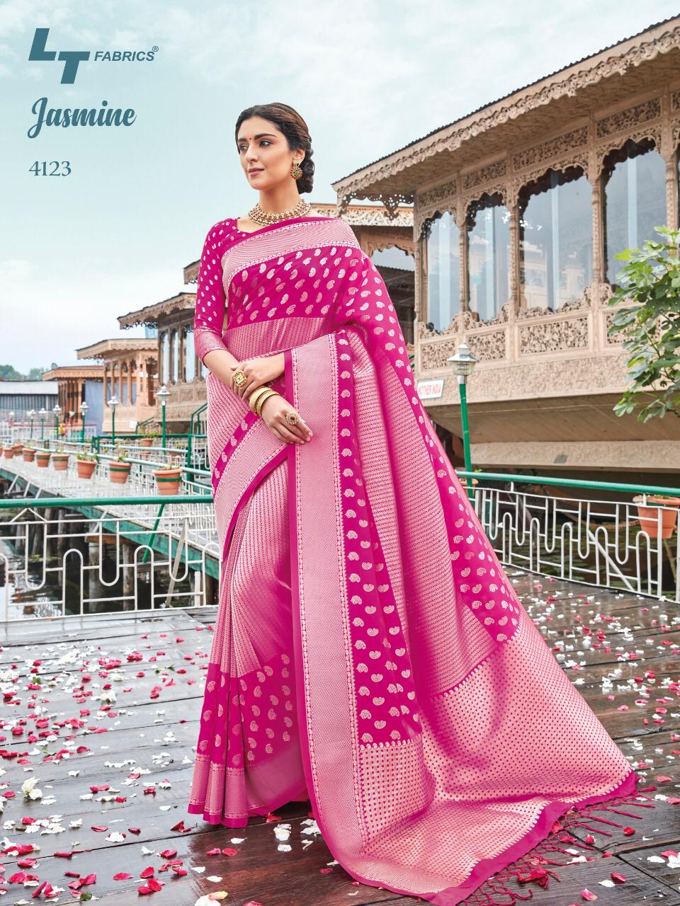 Lt Launching Jasmine Silk Traditional Wear Indian Saree Online Shopping