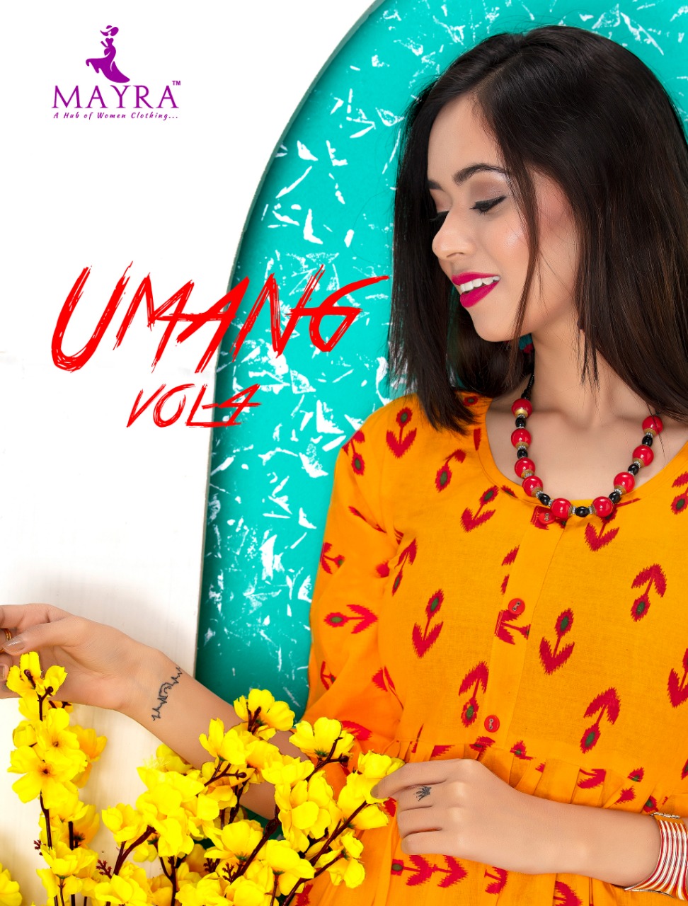 Mayra Umang Vol 4 Cotton Print Exclusive Stylish Kurti Wholesaler