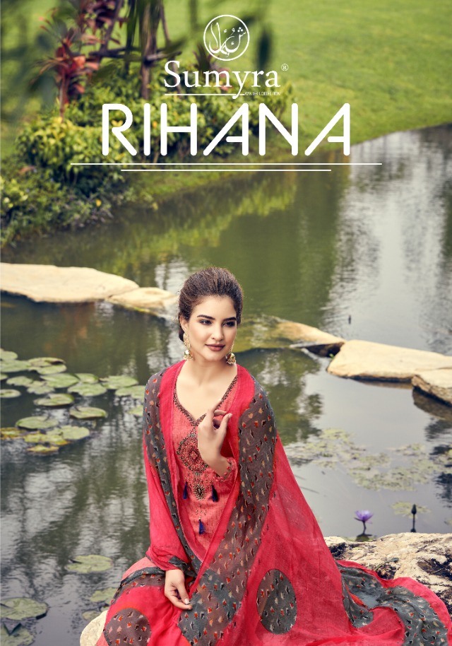 Radhika Sumyra Present Rihanaaa Pure Pashmina Print Salwar Suit Authorized Supplier In Surat