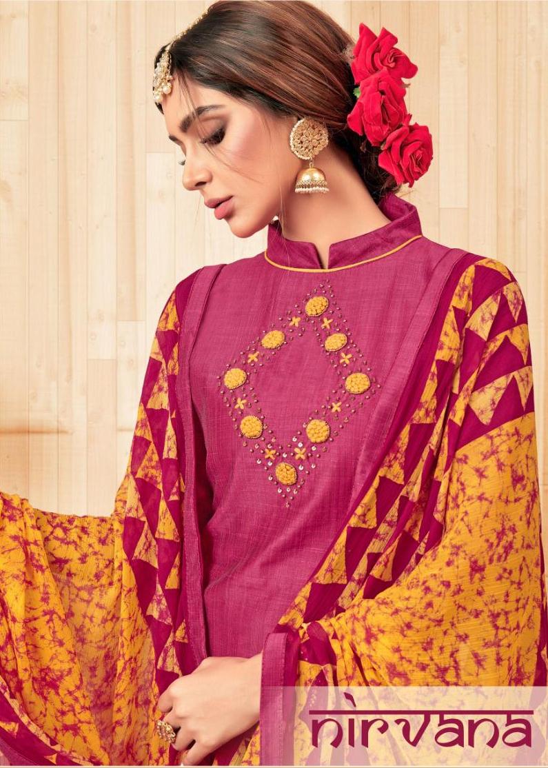 Raghav Creation Launch Nirvana Multi Slub Silk Formal Wear Salwar Suit Trader