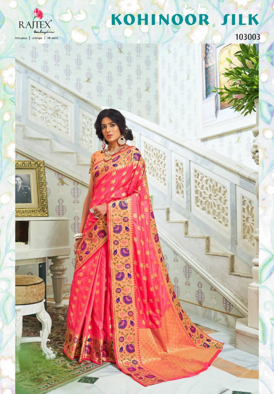 Raj Tex Kohinoor Silk Paithani Silk 103001-103009 Series Saree Wholesaler In Surat