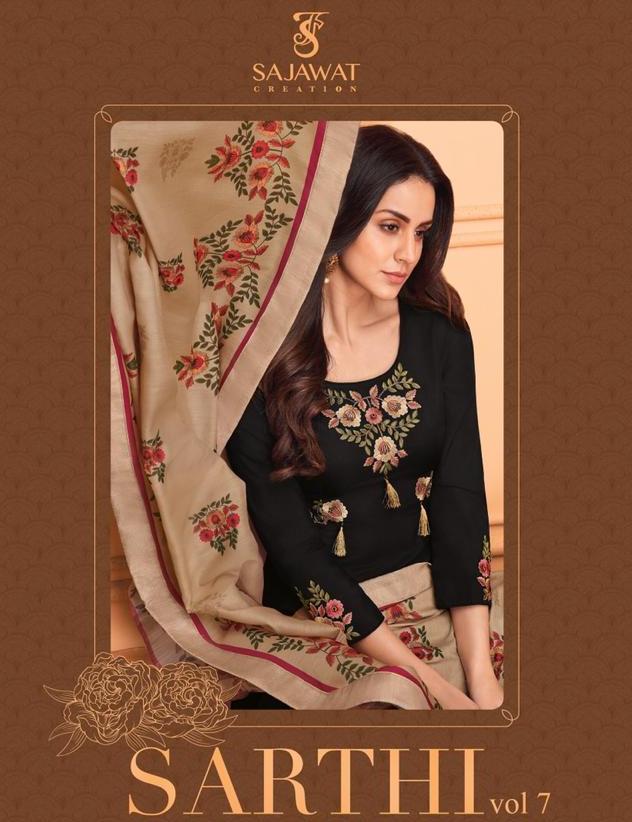 Sajawat Sarthi Vol 7 Readymade Designer Suits Wholesaler Price Online