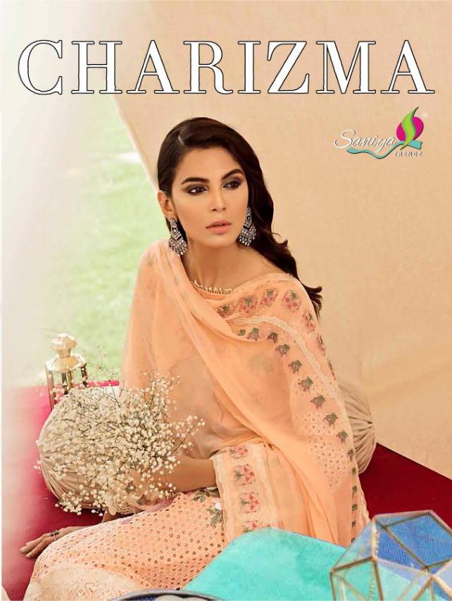 Saniya Trends Charizma Vol 2 Cambric Cotton Pakistani Suit Concept