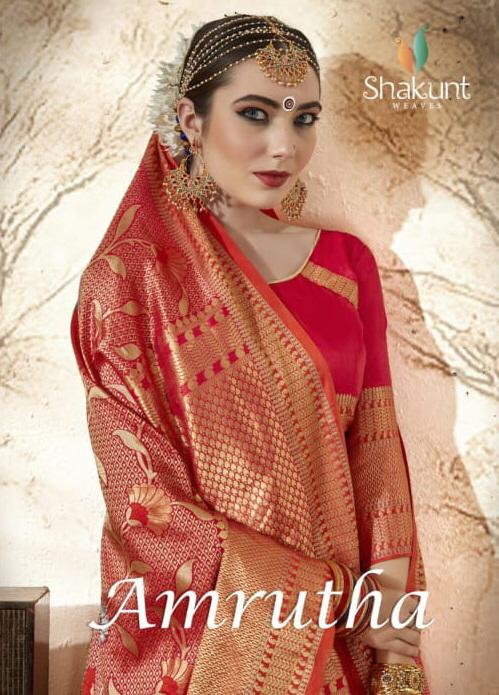 Shakunt Amrutha Banarasi Silk Traditional Wear Saree Online Shopping