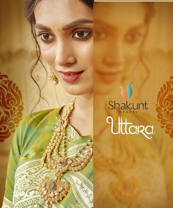 Shakunt Present Uttara Silk Rich Pallu Traditional Indian Wear Saree Supplier