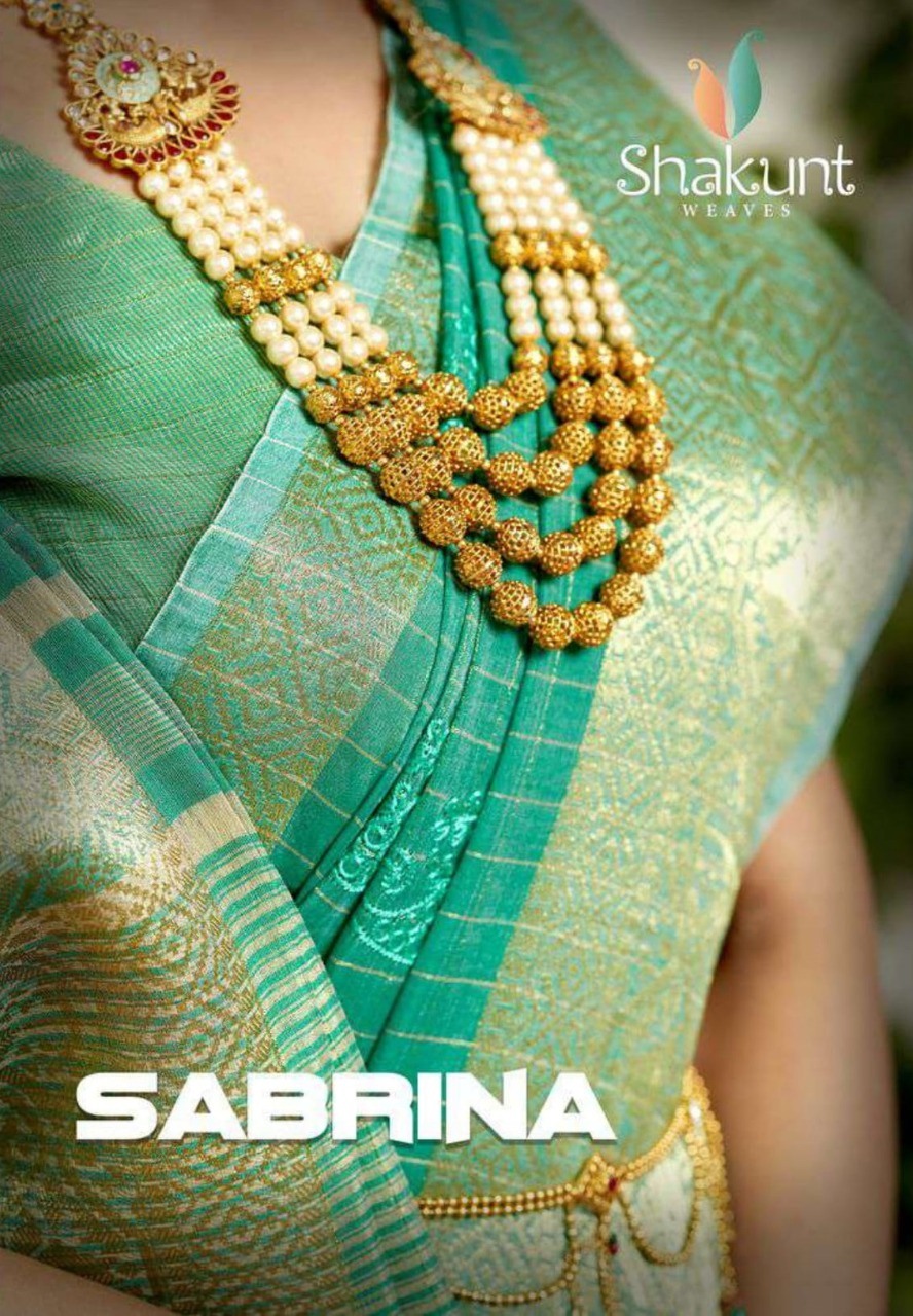 Shakunt Sabrina Silk Traditional Wear Fancy Saree Wholesale Rate