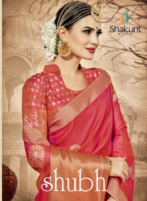 Shakunt Shubh Traditional Wear Looking Indian Silk Saree Catlog