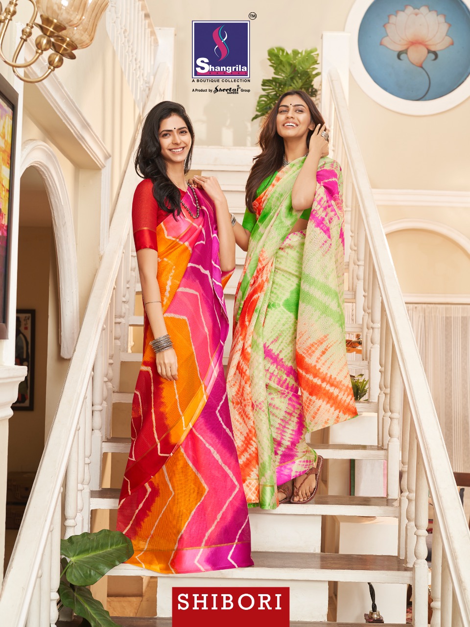 Shangrila Present Shibori Weaving Kota Printed Designer Saree Seller