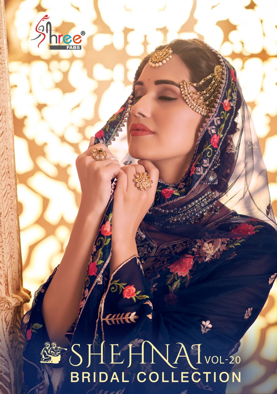 Shree Fab Shehnai Bridal Collection Vol 20 Georgette Garara Style Suit Trader