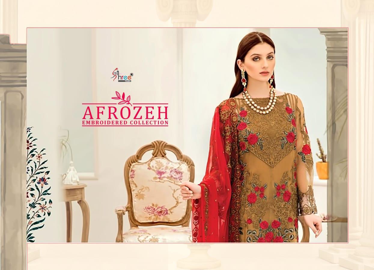 Shree Fabs Surat Afrozeh Embroidered Collection Pakistani Suits