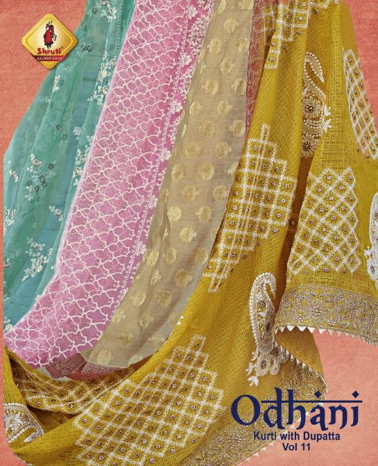 Shruti Brings Odhani Vol 11 Readymade Party Wear Kurti With Dupatta Collection