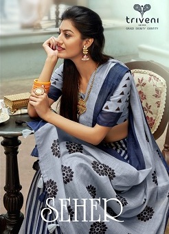 Triveni Seher Fancy Casual Wear Ladies Sarees Online In India