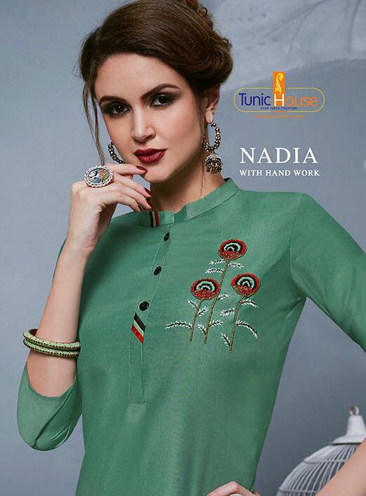 Tunic Fashion Present Nadia Viscose Maslin Designer Kurti Collection