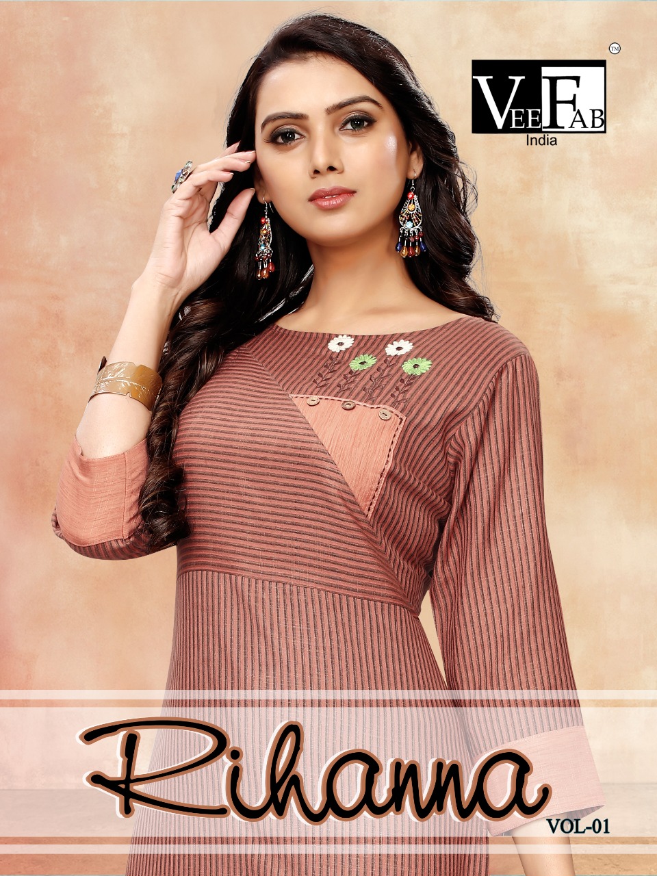 Vee Fab India Launch Rihanna Rayon Print Daily Wear Kurti Collection