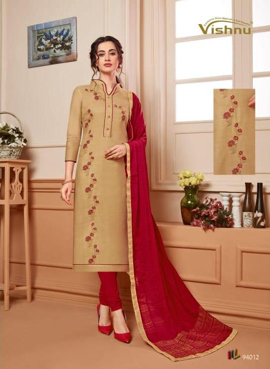 Vishnu Impex Lihaaz Bhagalpuri Silk Traditional Wear Salwar Suit In Surat