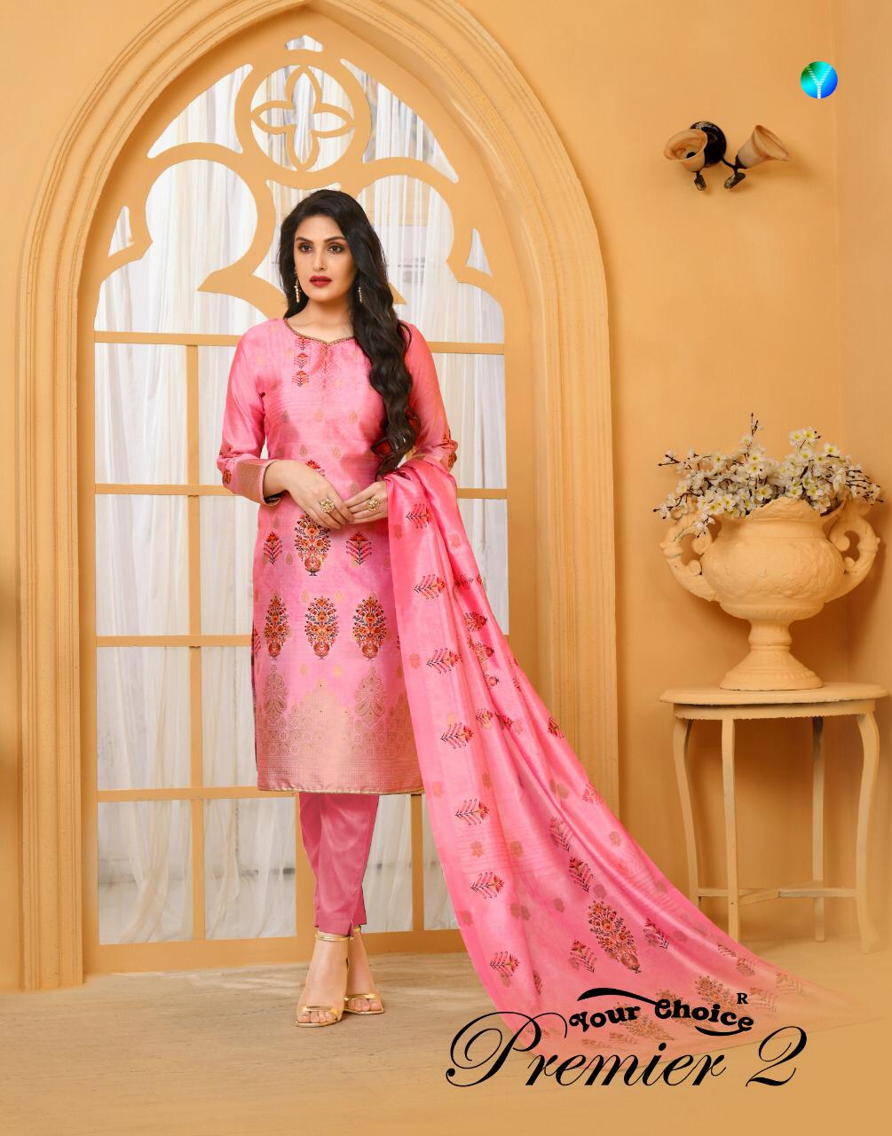 Your Choice Launch Premier Vol 2 Dolla Silk Digital Printed Salwar Suit Seller