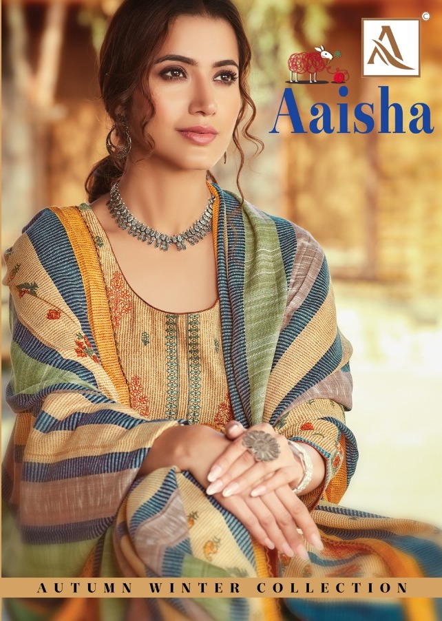 Aaisha By Alok Suit Pashmina Jequard Salwar Kameez Wholesaler Surat