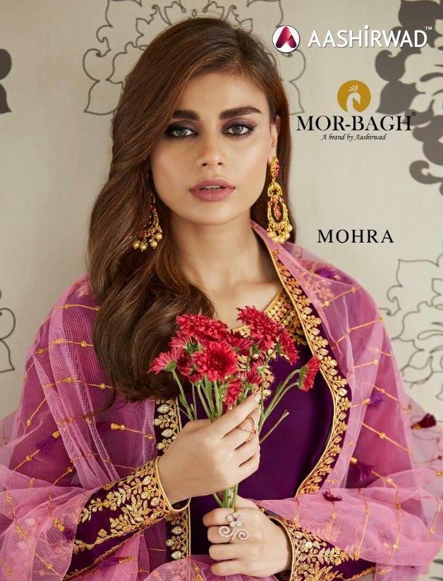 Aashirwad Present Mohra Georgette Embroidery Salwar Kameez Collection