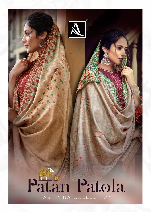 Alok Suit Patan Patola Pashmina Embroidery Salwar Kameez Seller