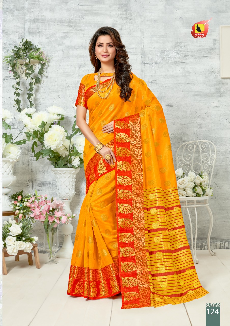 Ashika Saree Mango Butta Chanderi Silk Good Looking Saree Wholesaler