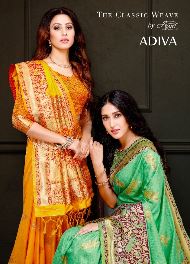 Aura Present Adiva Silk Fantastic Saree Wholesale Authorized Dealer Surat