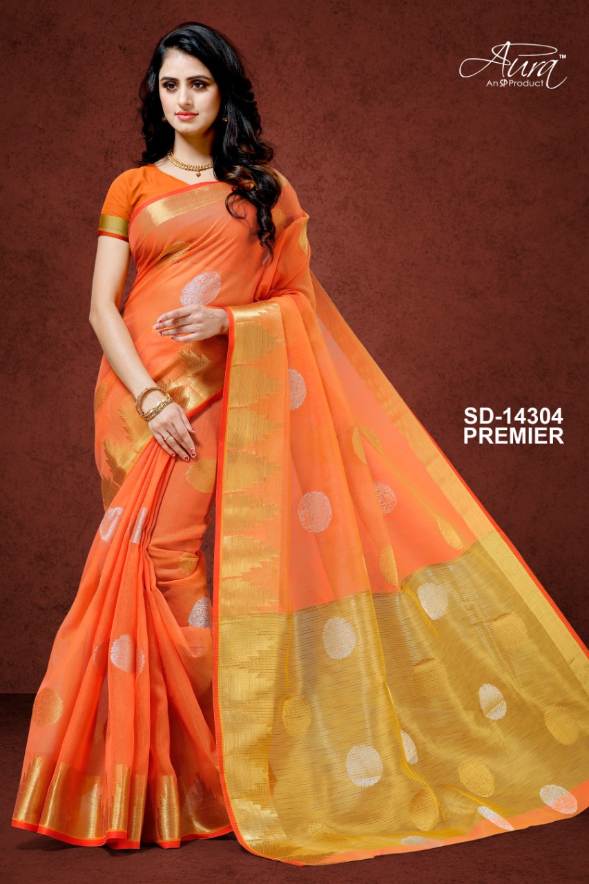 Aura Saree Presenting Premier Chanderi Traditional Wear Saree Wholesaler