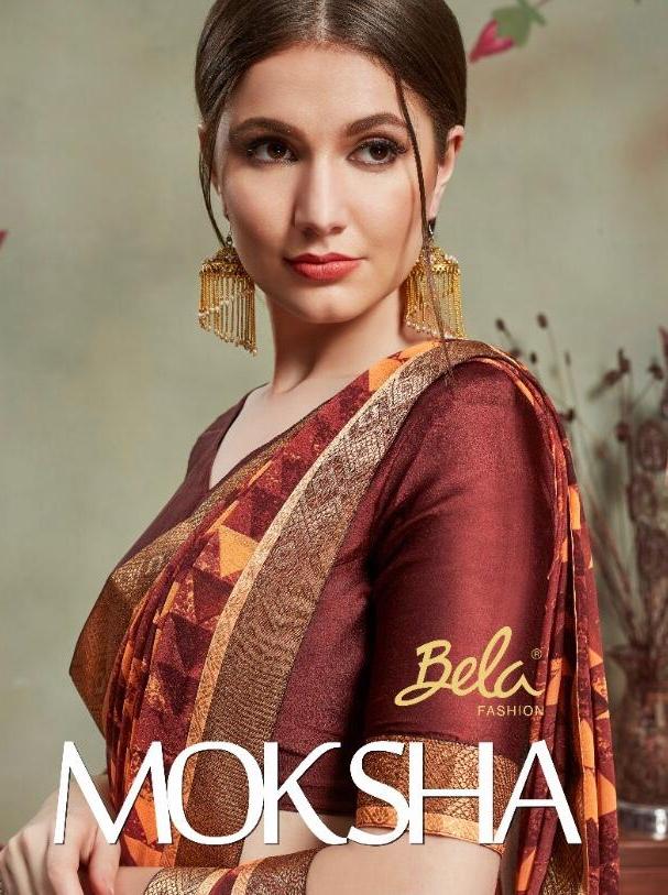 Bela Present Moksha Georgette Printed Fancy Saree Online Collection