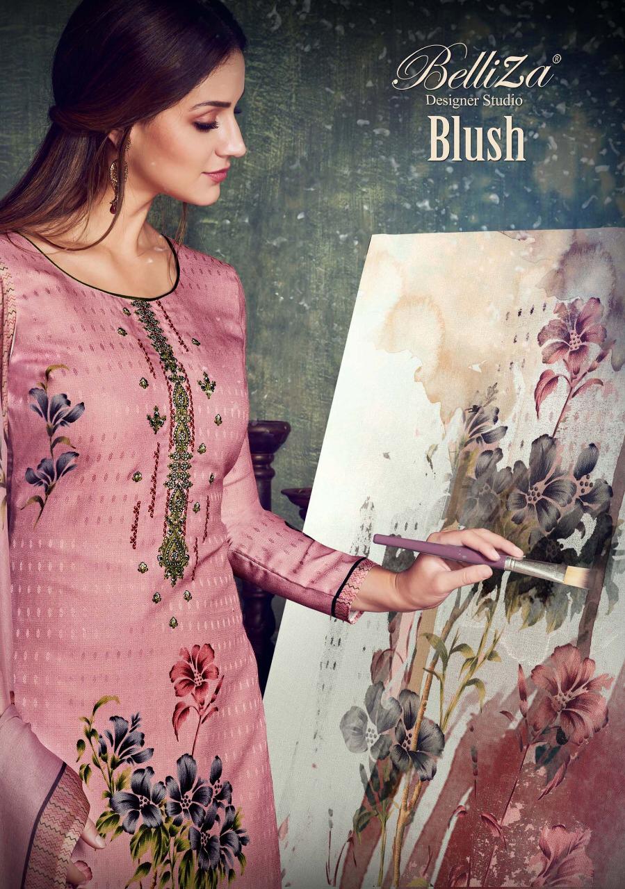 Belliza Designer Studio Blush Pashmina Digital Print Suit Online Catlog Shopping