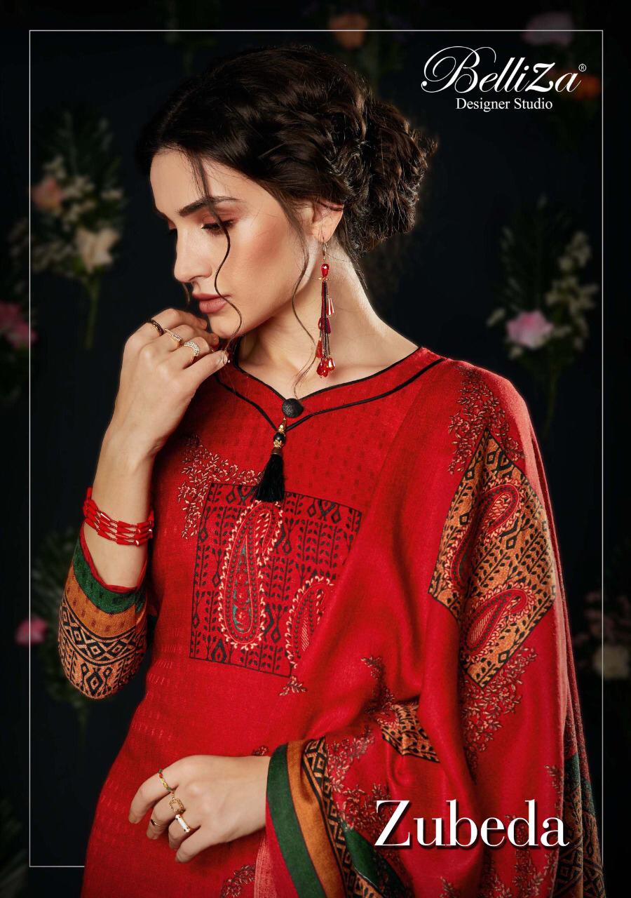 Belliza Designer Studio Zubeda Pashmina Digital Style Casual Wear Salwar Suit Supplier