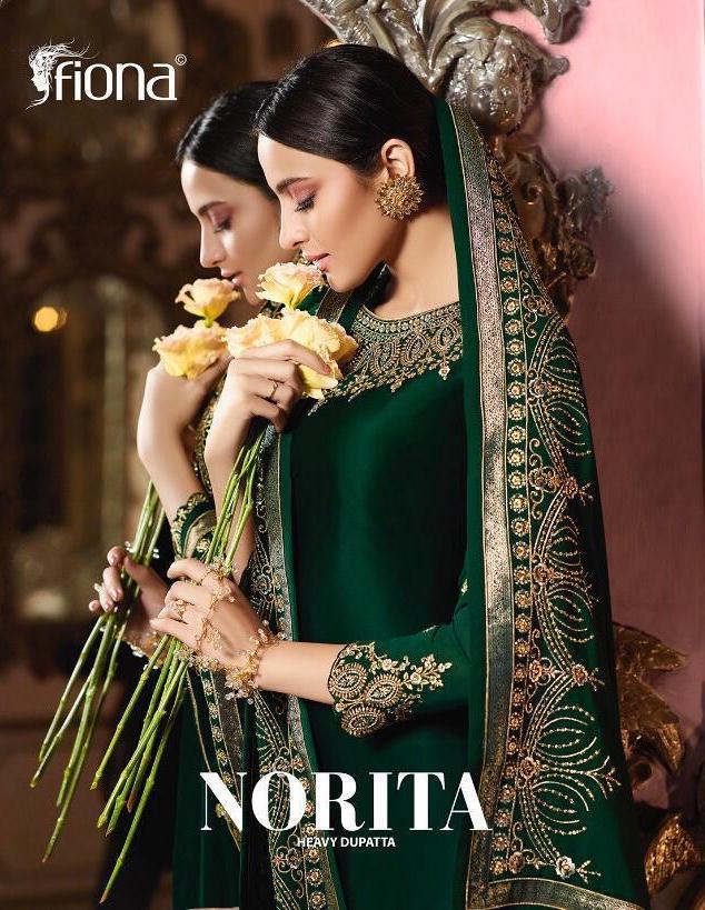 Fiona Present Norita Satin Georgette Party Wear Designer Salwar Suit Wholesaler