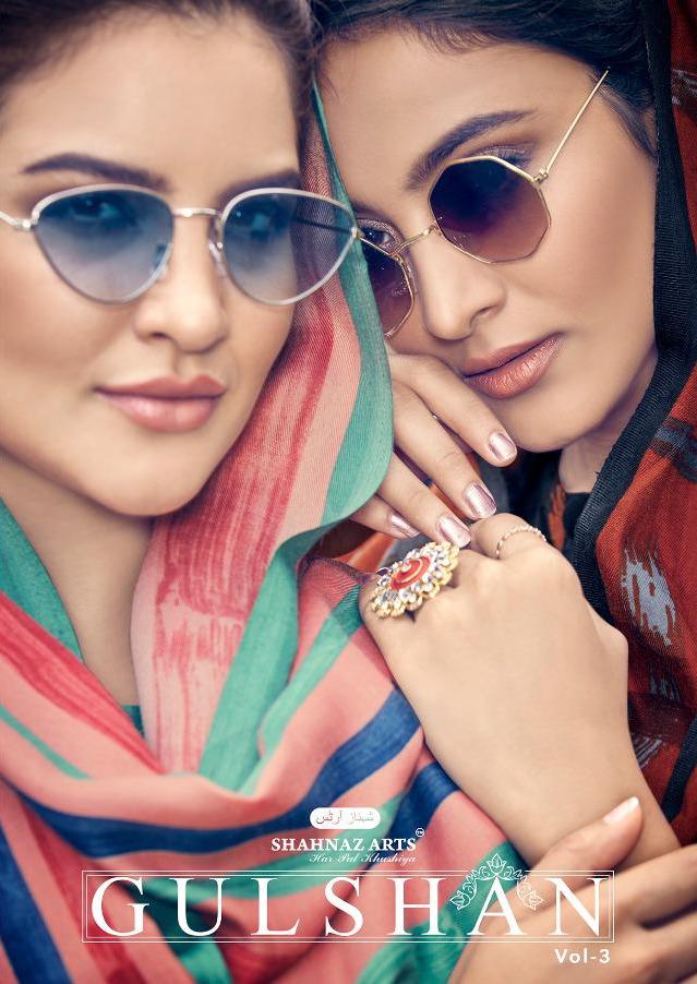 Gulshan Vol 3 By Shahnaz Arts Pashmina Printed Dress Materials Seller