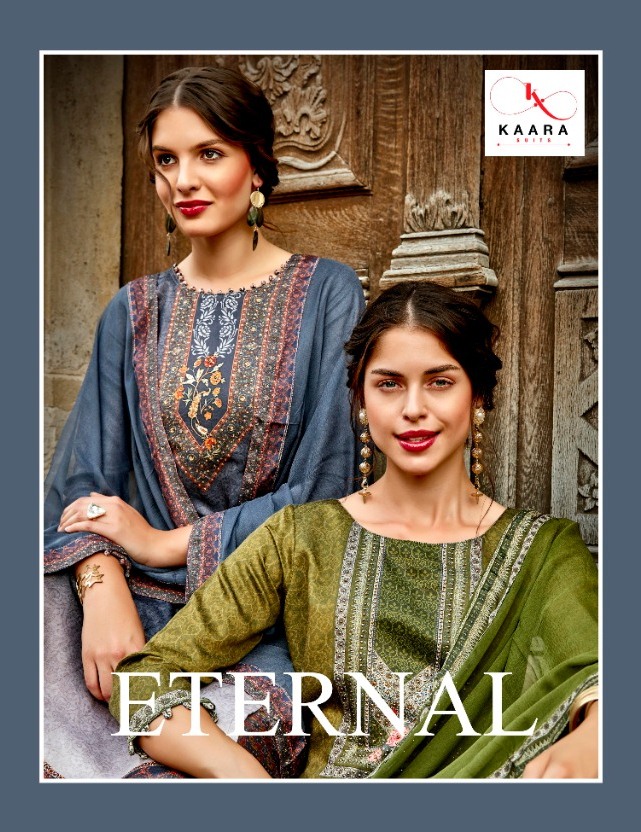 Kaara Suits Eternal Jam Satin Digital Print Salwar Suit Trader In Surat