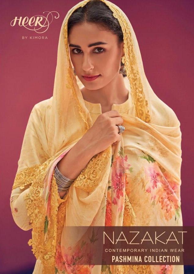 Kimora Nazakat By Heer Pashmina Party Wear Salwar Kameez Collection