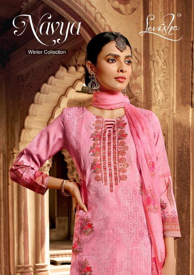 Levisha Navya Pure Pashmina Aari Work Dress Materials Seller