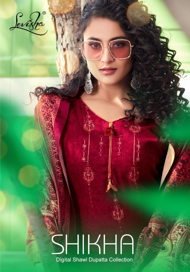 Levisha Present Shikha Pashmina Dress Materials For Winter Wear Collection