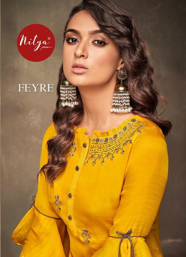 Lt Nitya Present Feyre Designer Top With Bottom Festival Collection