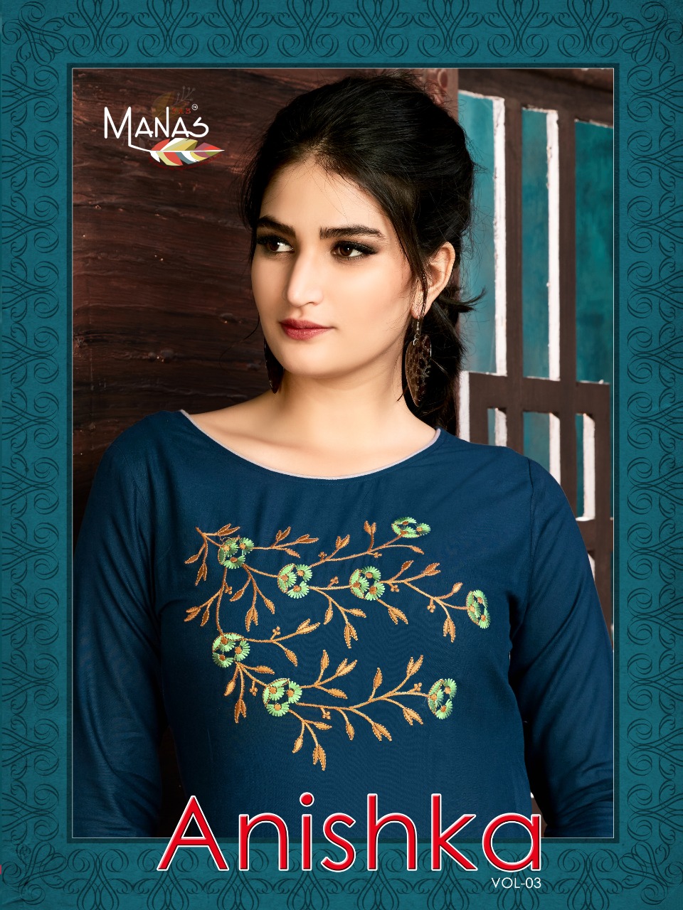 Manas Launch Anishka Vol 3 Rayon Stylish Kurti With Plazzo Authorized Dealer