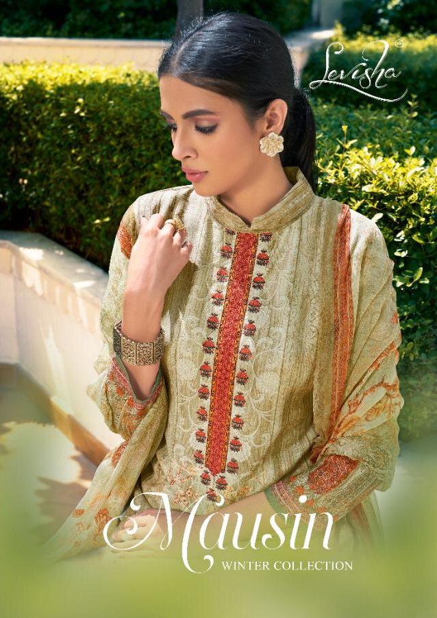 Mausin Of Levisha Pure Pashmina Digital Print With Self Embroidery Salwar Suit