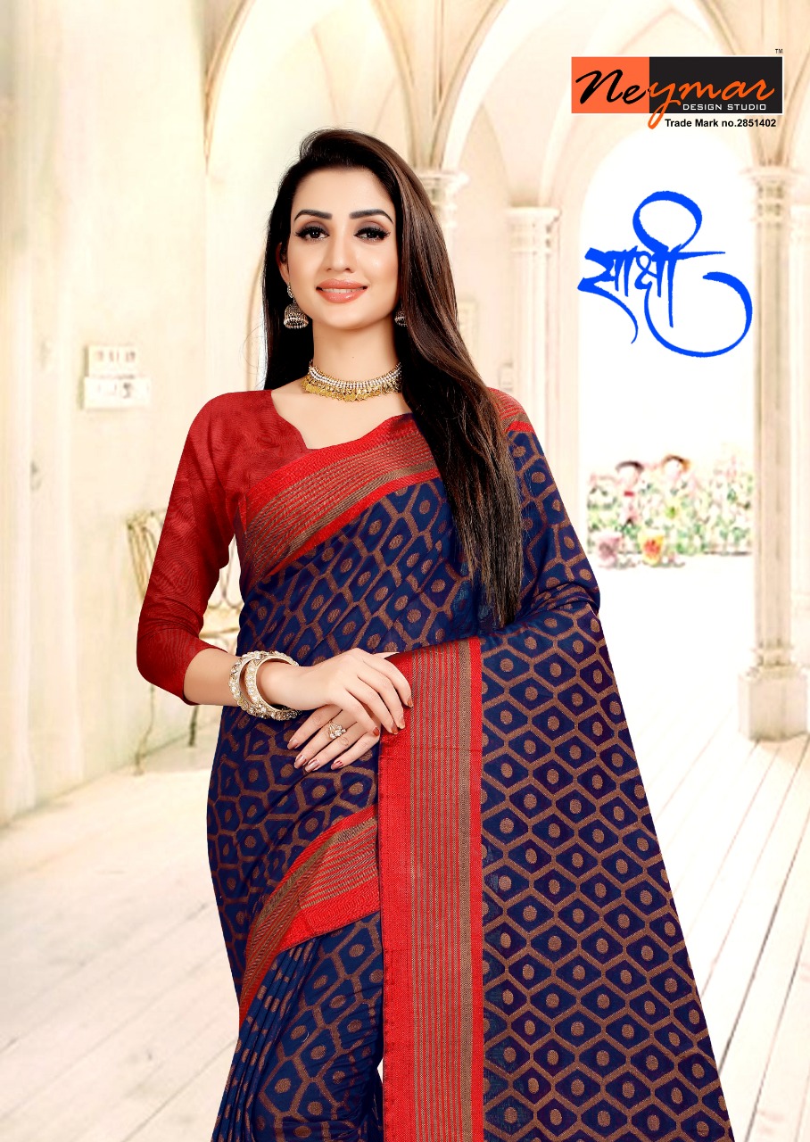 Neymar Sakshi Cotton Designer Good Looking Saree Trader In Surat