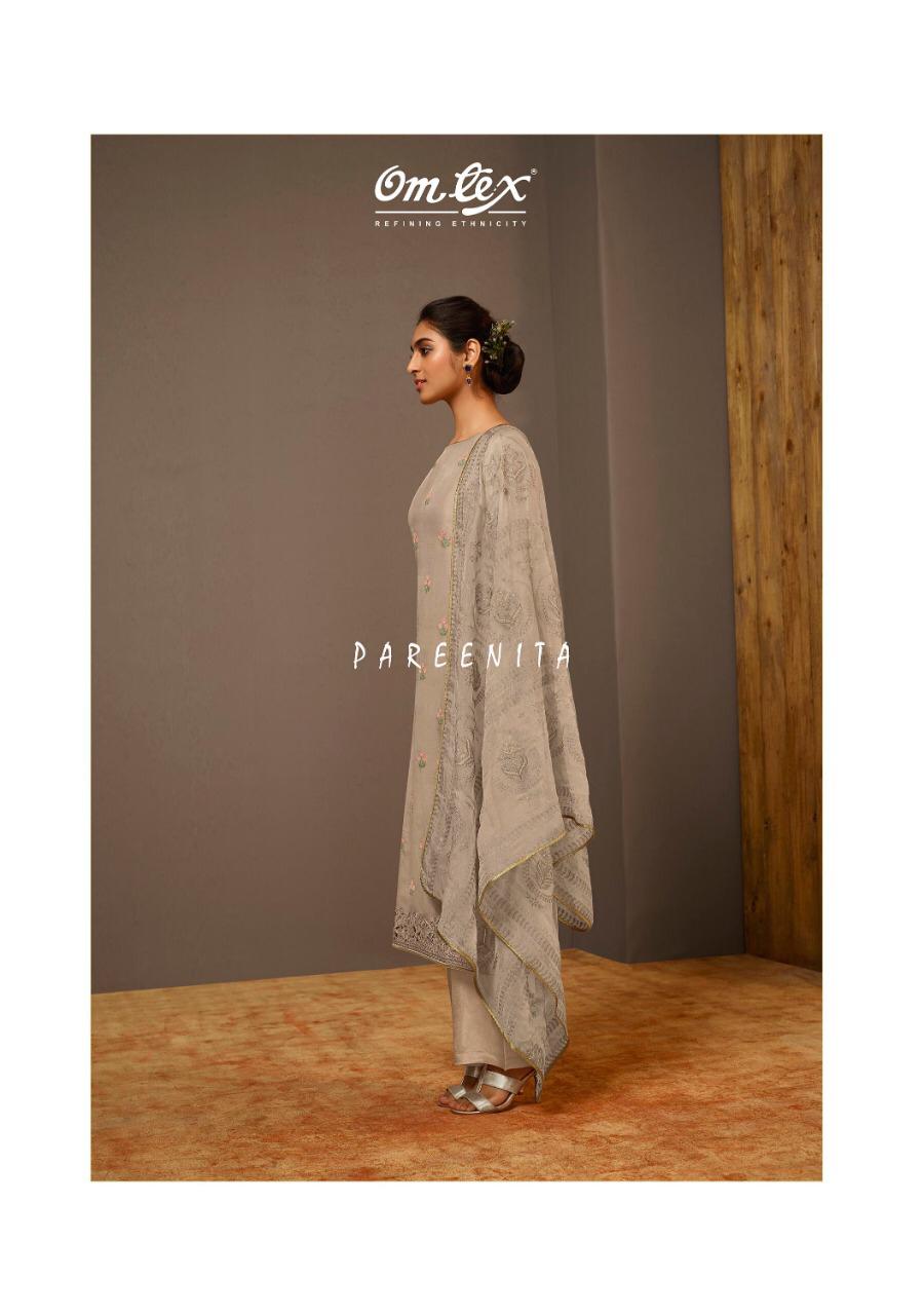 Omtex Present Pareenita Nisa Silk Embroidery Heavy Look Salwar Suit Collection