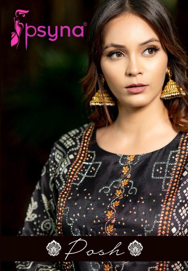 Psyna Present Posh Bandhani Print Silk Kurti With Plazzo Wholesale Price