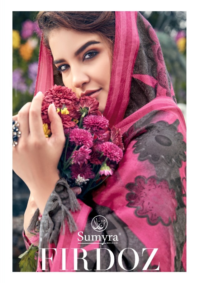 Radhika Present Sumyra Firdoz Pure Pashmina Printed Dress Materials