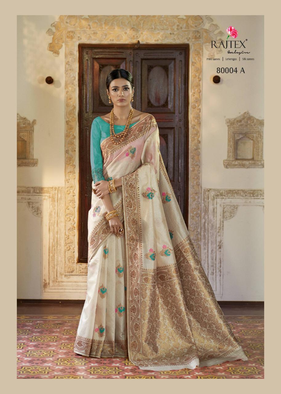 Rajtex Kanshula Silk 80004 Colors Handloom Weaving Silk Sarees