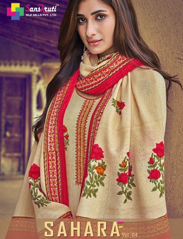 Sanskruti Sahara Vol 4 Pashmina Winter Suits Collection Wholesaler In Surat