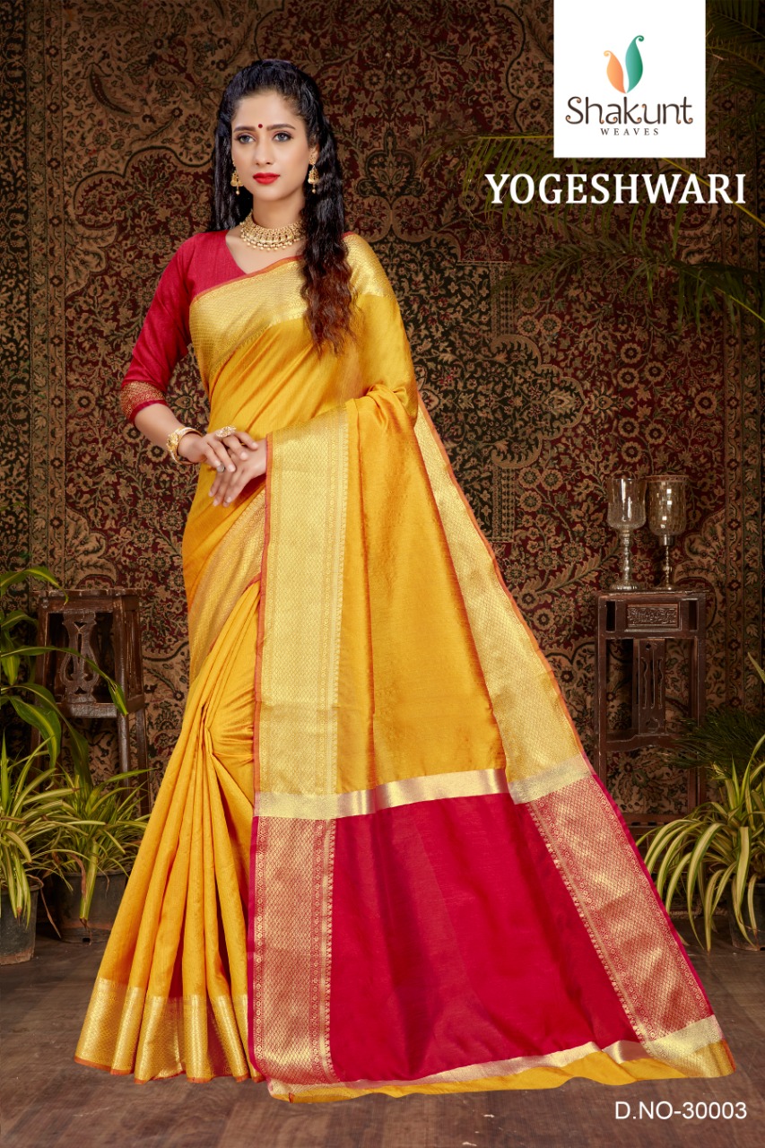 Shakunt Present Yogeshwari Chanderi Silk Good Looking Saree Clothing Store