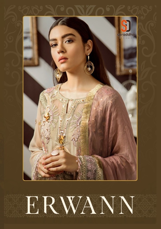 Shraddha Designer Erwann Georgette Pakistani Dress Wholesale Supplier