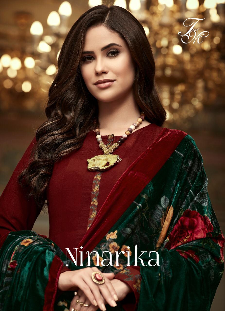 T And M Ninarika Pure Pashmina Salwar Kameez Collection Ethnic Salwar Suit