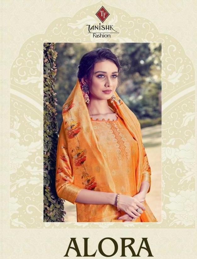 Tanishk Fashion Alora Banaras Jequard Long Salwar Suits Catalog