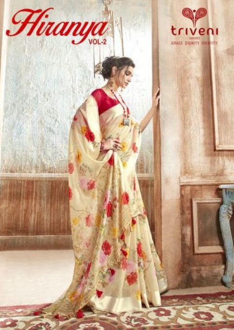 Triveni Present Hiranaya Vol 3 Sonakshi Patta Casual Wear Saree Wholesaler