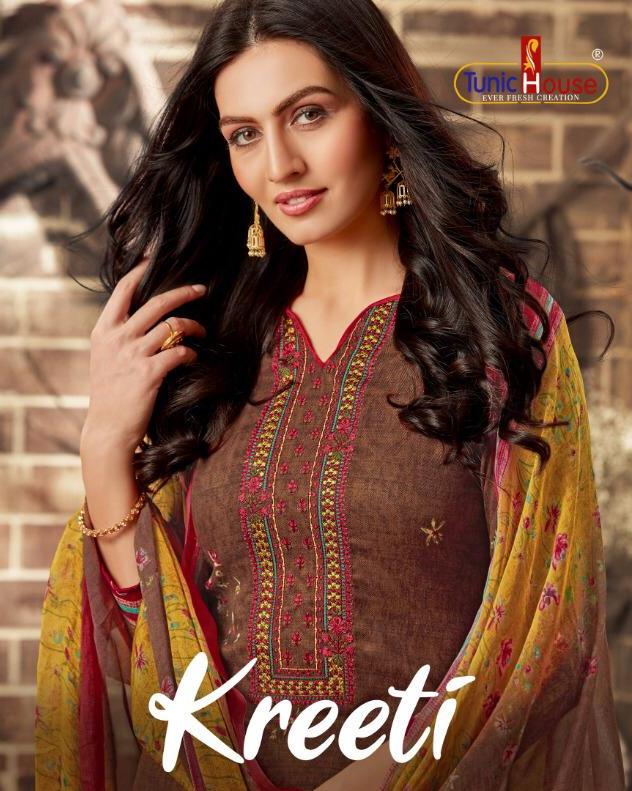 Tunic House Kreeti Pashmina Digital Print Salwar Kameez Wholesale Rate In Surat